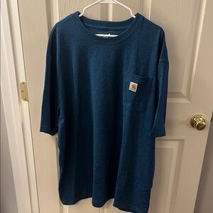 Carhartt Deep Blue Tee with Pocket